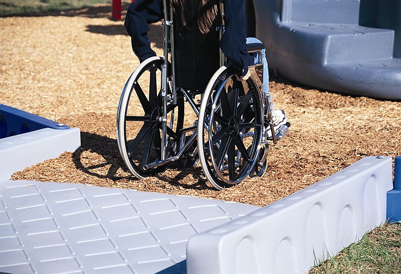 ADA Wheelchair Access Ramp for Playgrounds Fibar